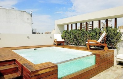 Piscine sur un toit-terrasse  Vauhallan