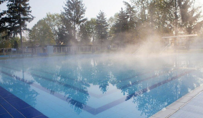 piscine bien chauff