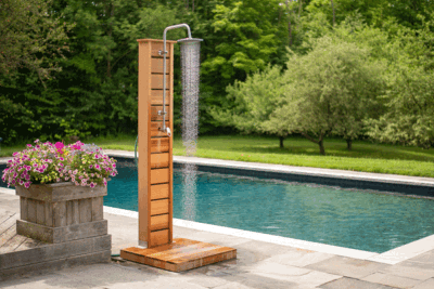 colonne de douche piscine