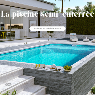 piscine semi-enterree