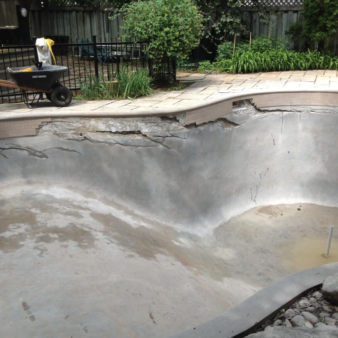 Piscine a debordement